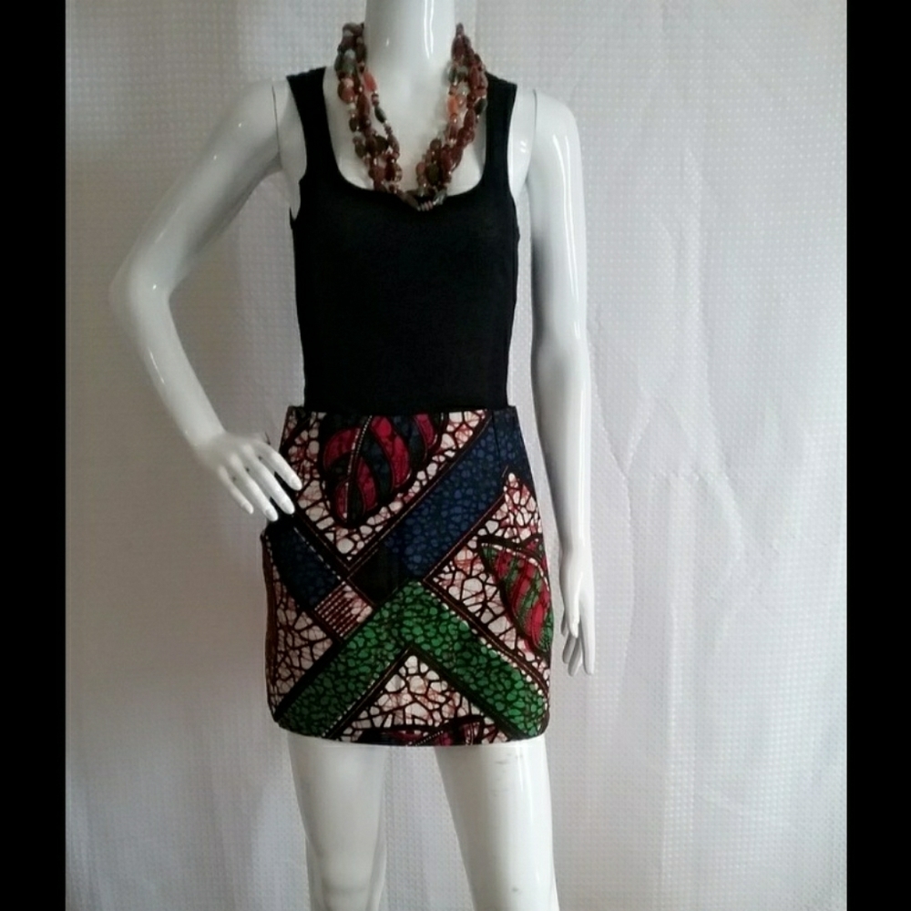!Sale! African Print Short Skirt